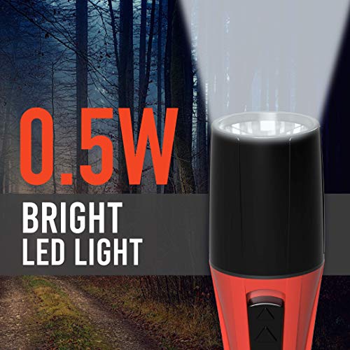 SYSKA T052AA-01 Strong ABS Body LED Torch with Powerful Lumen (RED)