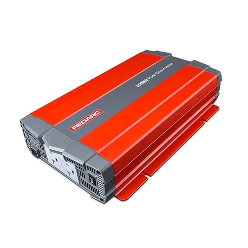 Image of REDARC 2000W Pure Sine Wave Inverter: 12V DC to 120V AC Power Converter – Reliable and Efficient – Ideal for RVs, Trucks, and Off-Grid Use – Portable Design with Multiple Protection Features