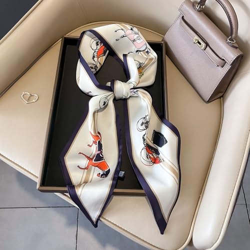 Head Scarf Hair Neck Scarves For Women Girl Purse Bag Scarfs For Handbags Satin Headscarf Fashion Silk Headbands3