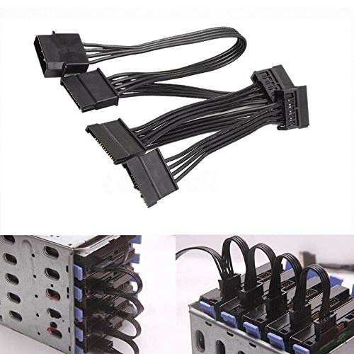3NH® to Adapter Cable Wire Hard Drive Converter 4 Pin IDE 5X SATA Line New Practical-image-9