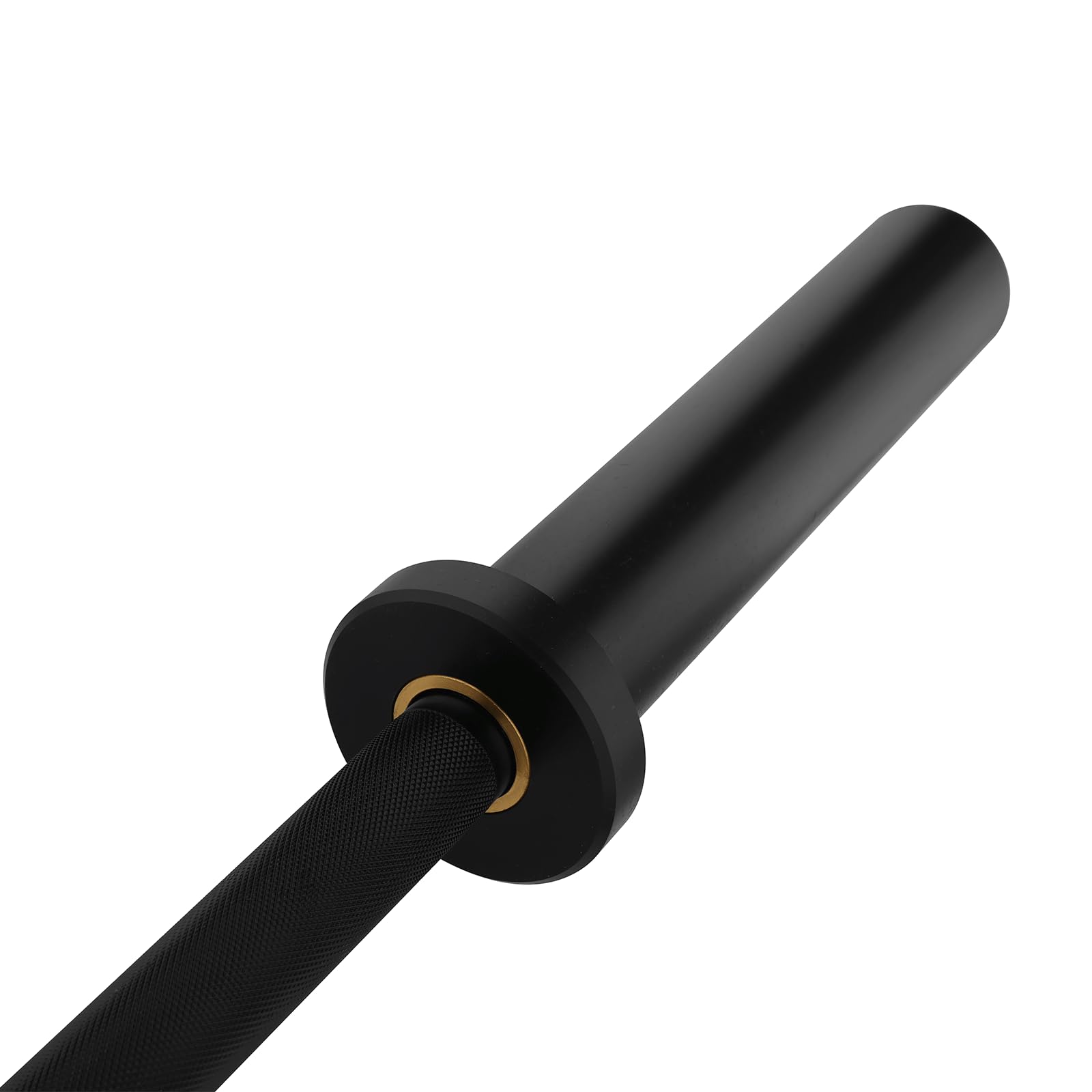 Barra Técnica Olímpica Negra 1.8m · 50mm · 2 Rodamientos · Aluminio Ligero 45kg | Fitness Tech