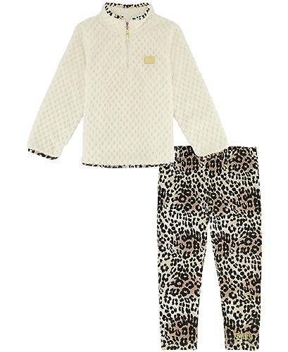 Image of Juicy Couture Girls' 2 Piece Sherpa Top Legging Set