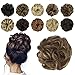 FESHFEN Hair Bun Extensions Messy Curly Hair Scrunchies Plus Size Hairpieces Synthetic Donut Updo Hair Pieces for Women Girls 1.94oz