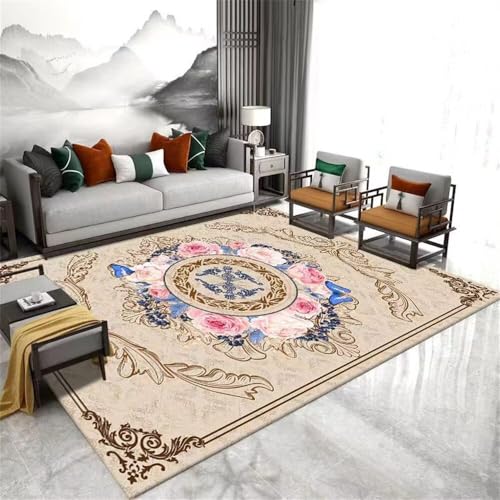 Tapis de damier rectangle haut de gamme aux finitions soignées