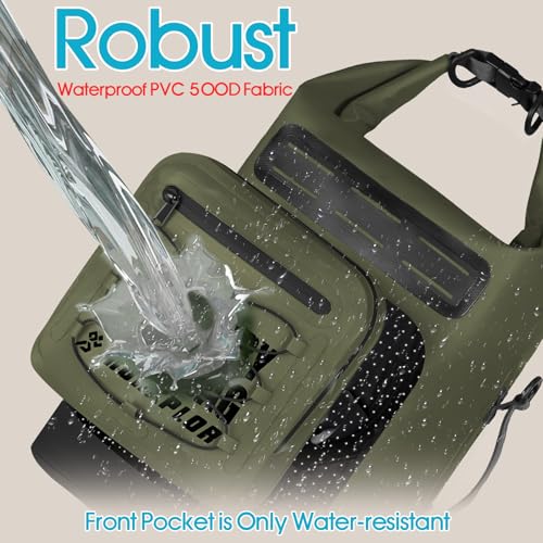 Image of MORXPLOR Dry Bag Waterproof,5L /10L /20L /30L Roll Top Dry Bag Backpack with WaterProof Phone Case for Swim,Kayak