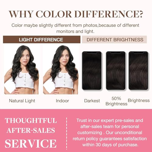 Image of GOO GOO Seamless Clip in Hair Extensions Real Human Hair Remy Extensions