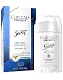 Secret Clinical Strength Anti-Perspirant Deodorant Soft Solid, Light & Fresh Scent 1.60 oz (Pack of 3)