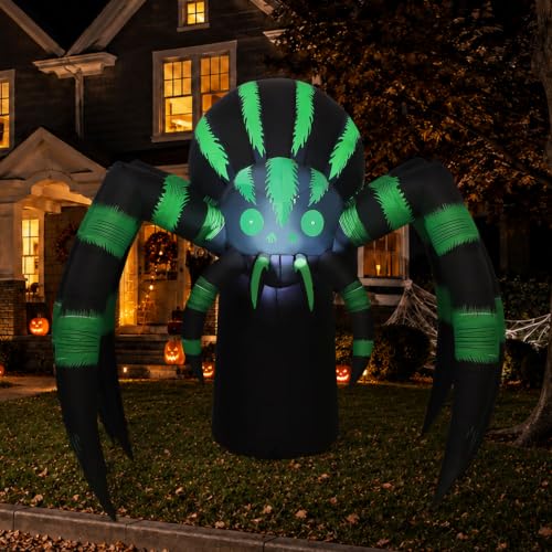 7 FT Long Halloween Inflatable Spider Outdoor Decoration - image 1
