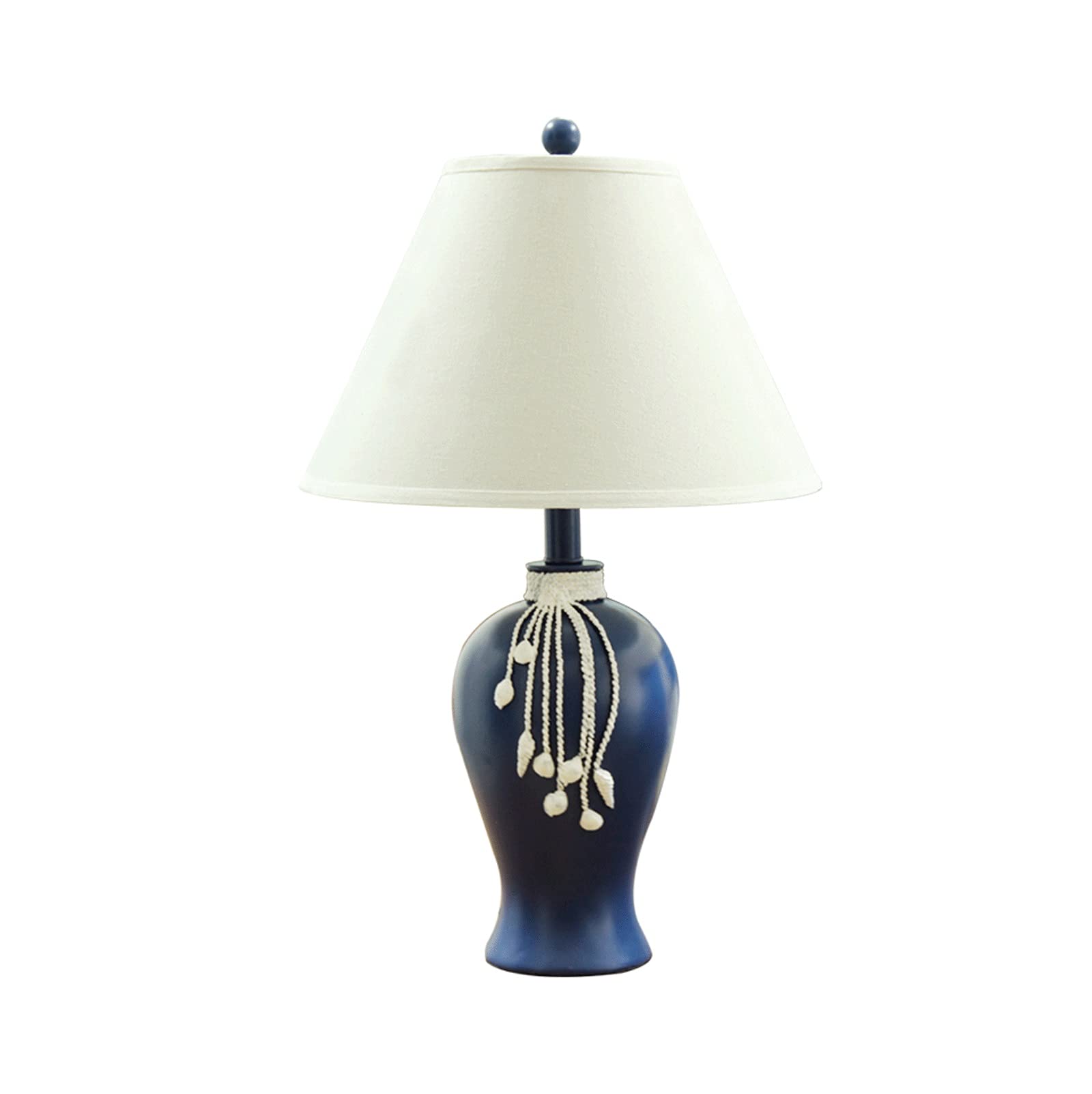 desk lamp Lampa na biurko Nowoczesne niebieskie lampy stołowe Żywiczne lampki nocne z abażurem z tkaniny Lampy nocne w stylu nordyckim do domowego biura Lampa kawiarniana, 21,6-calowa lampa biurkowa H