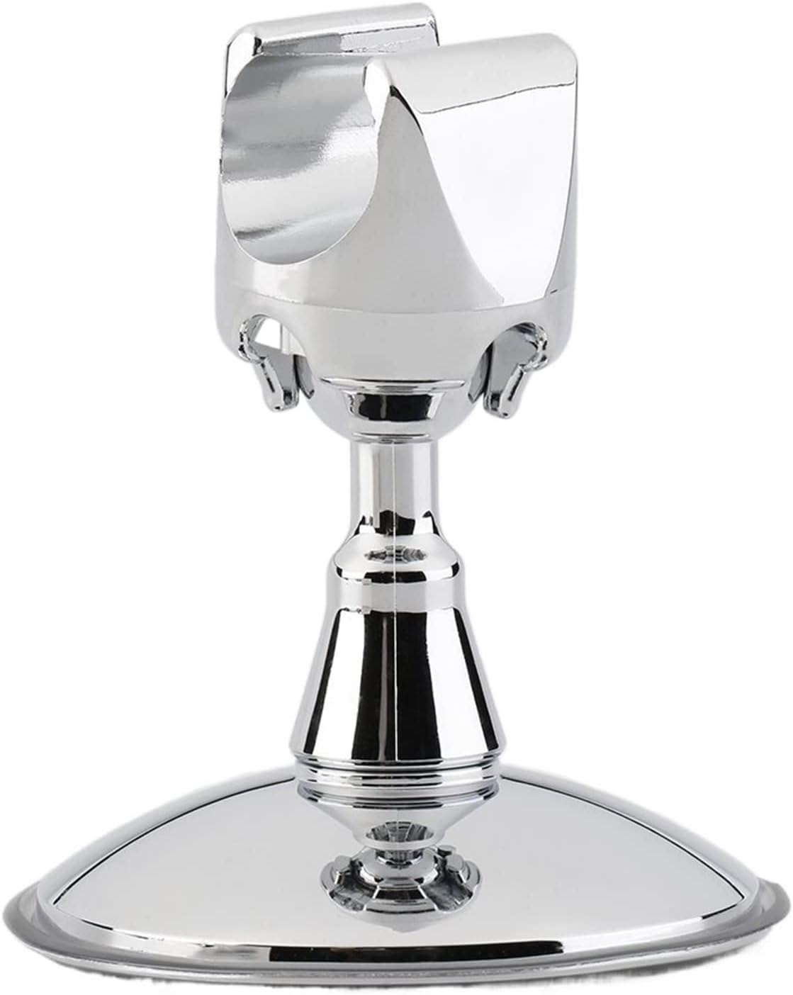 Shower Head Wand Holder, Shower Holder Universal Adjustable Hand Shower Holder Suction Cup Holder Full Plating Shower Rail Head Holder Bathroom Bracket Stable Rotation