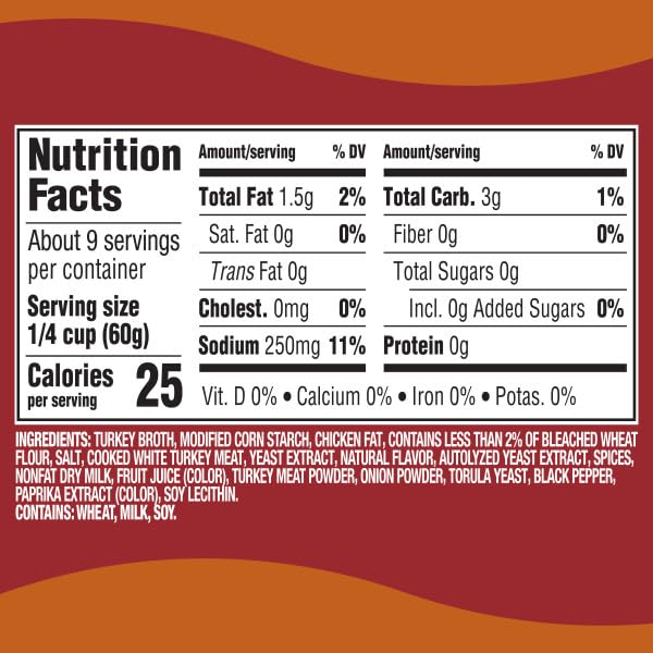 Image of Heinz HomeStyle Turkey Gravy, Classic Savory Flavor, Meal Enhancer No Artificial Preservatives Thick Creamy Texture for Mashed Potatoes Meat, 18 Ounce (Pack of 12)