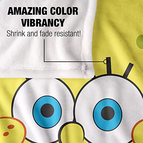 50"x60" Spongebob Goofy Smile Face Silky Touch Super Soft Throw Blanket by LOGOVISION - Used condition - Image 4
