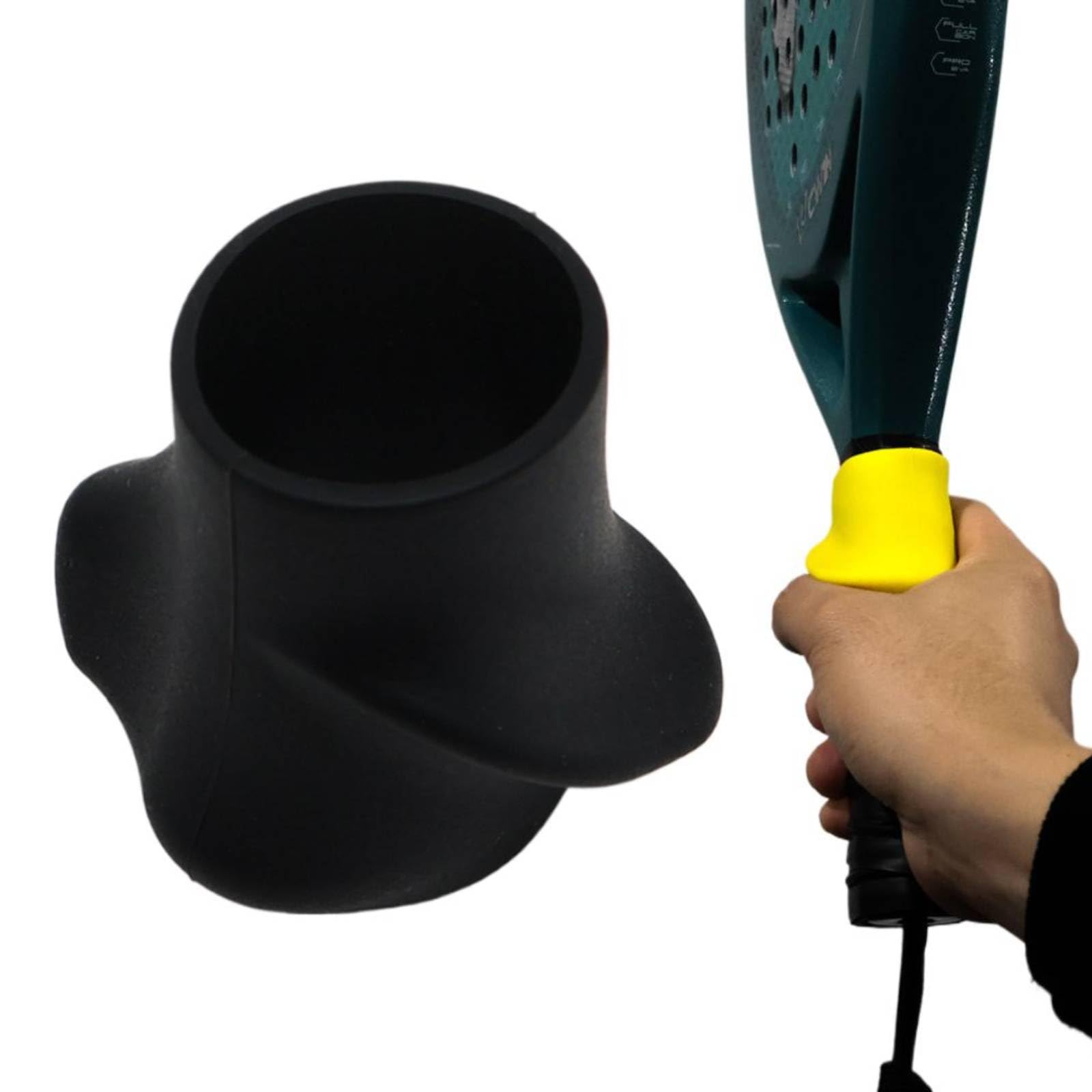 Correttore per impugnatura della racchetta da tennis, in silicone antiscivolo, supporto per allenamento altalena, copertura ergonomica per racchetta da tennis, protezione contro l'affaticamento del