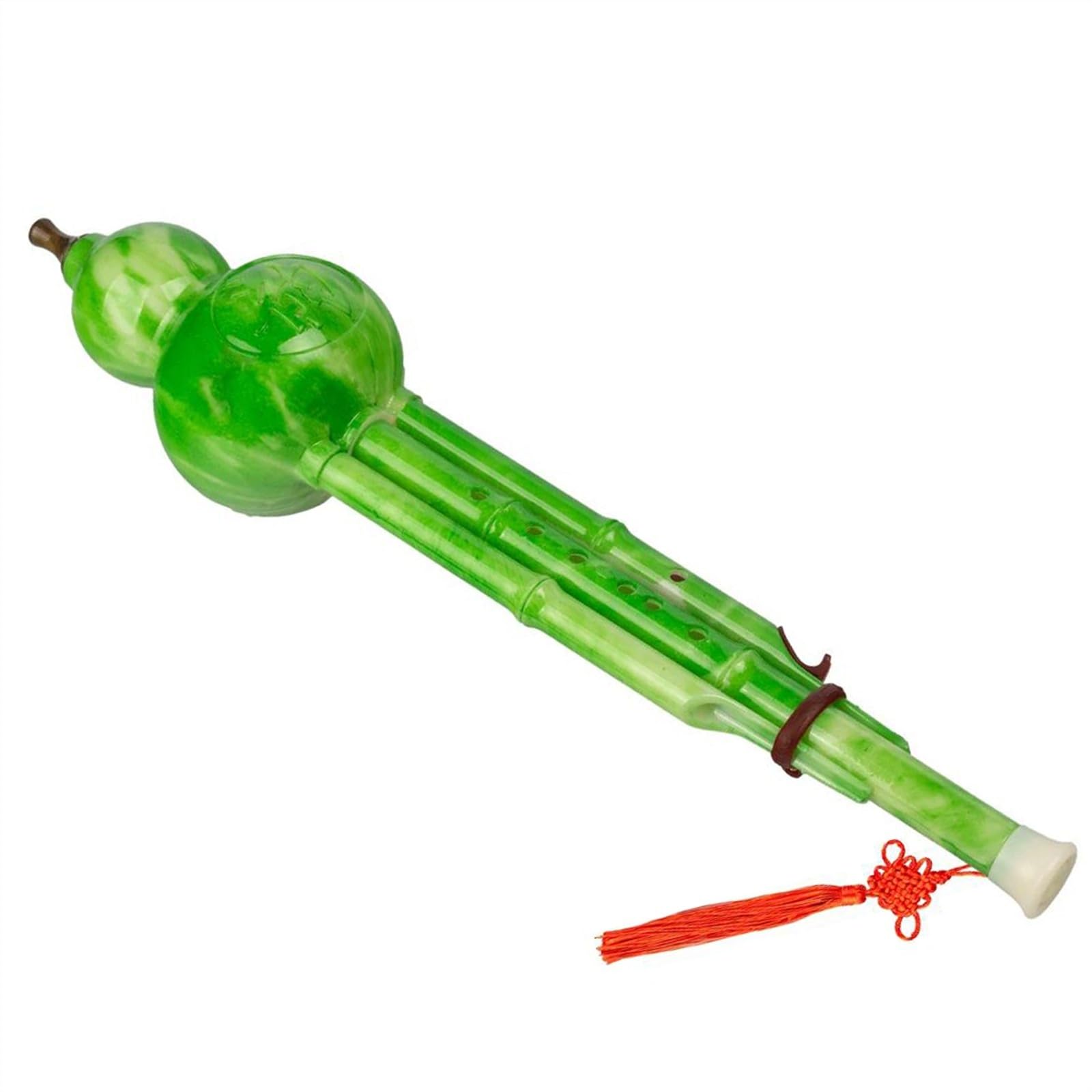 Hulusi Strumento Musicale Strumento A Fiato Hulusi C Chiave Cinese Tradizionale Zucca Cucurbita In Resina Verde Con Custodia Rigida