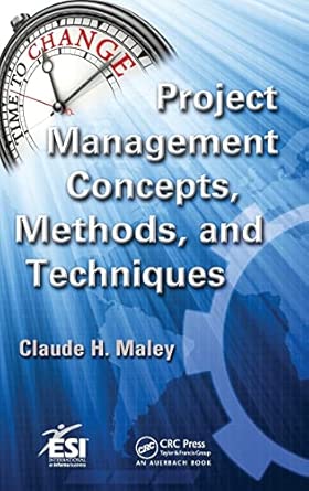 Project Management Concepts, Methods, and Techniques: 9 book cover
