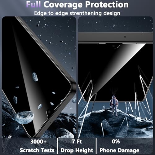 Image of YWXTW [2 Pack Privacy Screen Protector for Samsung Galaxy A16 5G, Upgraded 25 Anti Spy Private Tempered Glass Screen Protector for Samsung A16 5G, Anti Scratch
