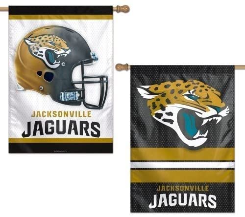 Wincraft NFL Jacksonville Jaguars 2 Sided Vertical Flag, 28 x 40