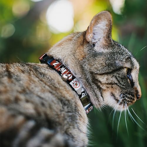 Collar de gato Gremlins Gizmo ajustable para evitar pérdidas con cascabel sonoro 3