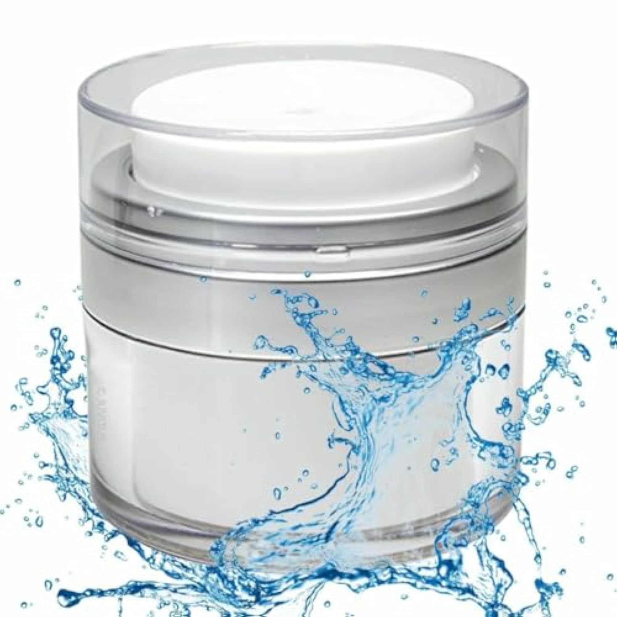 Airless Cosmetic Jar for Creams and Lotions, Travel-Friendly