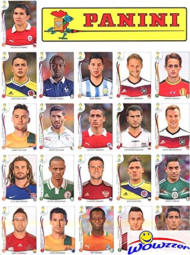 2014 Panini FIFA World Cup Stickers Brazil Factory Sealed Complete 71 Sticker Limited Edition UPDATE SET with 71 NEW Players !! ONLY available in Europe! Imported !