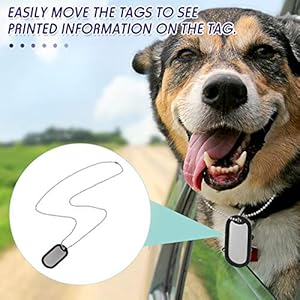 Weewooday 8 Pieces Military Dog Tag Silencers Set Silicone Silencer Black with 4 Stainless Steel Chain 4.7 inch & 27.5 inch to Reduce Noise and Protect Tag