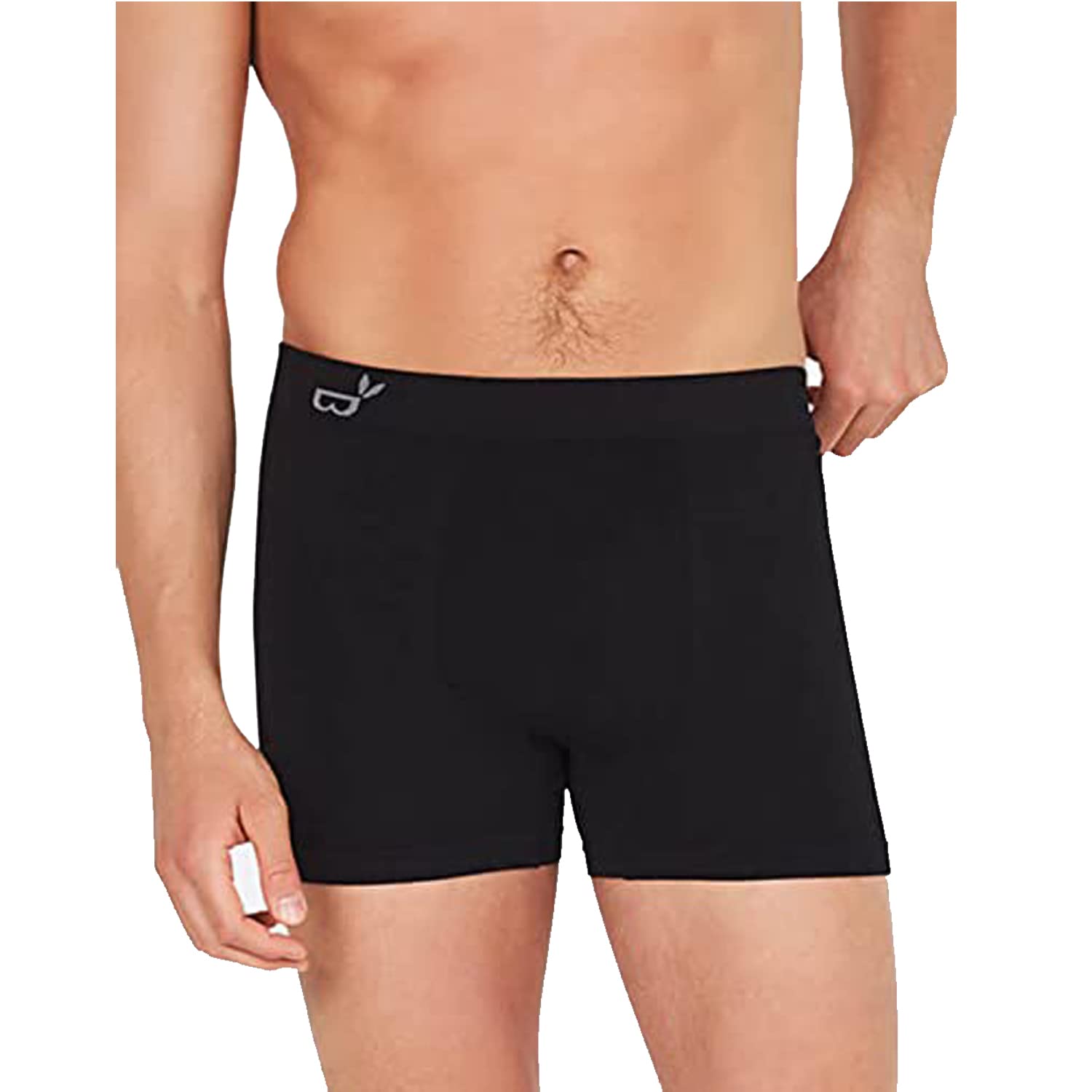 Boody | Men's Original Boxers | Organic Bamboo Underwear | Seamless Boxer Shorts | Black | XX-Large | Single