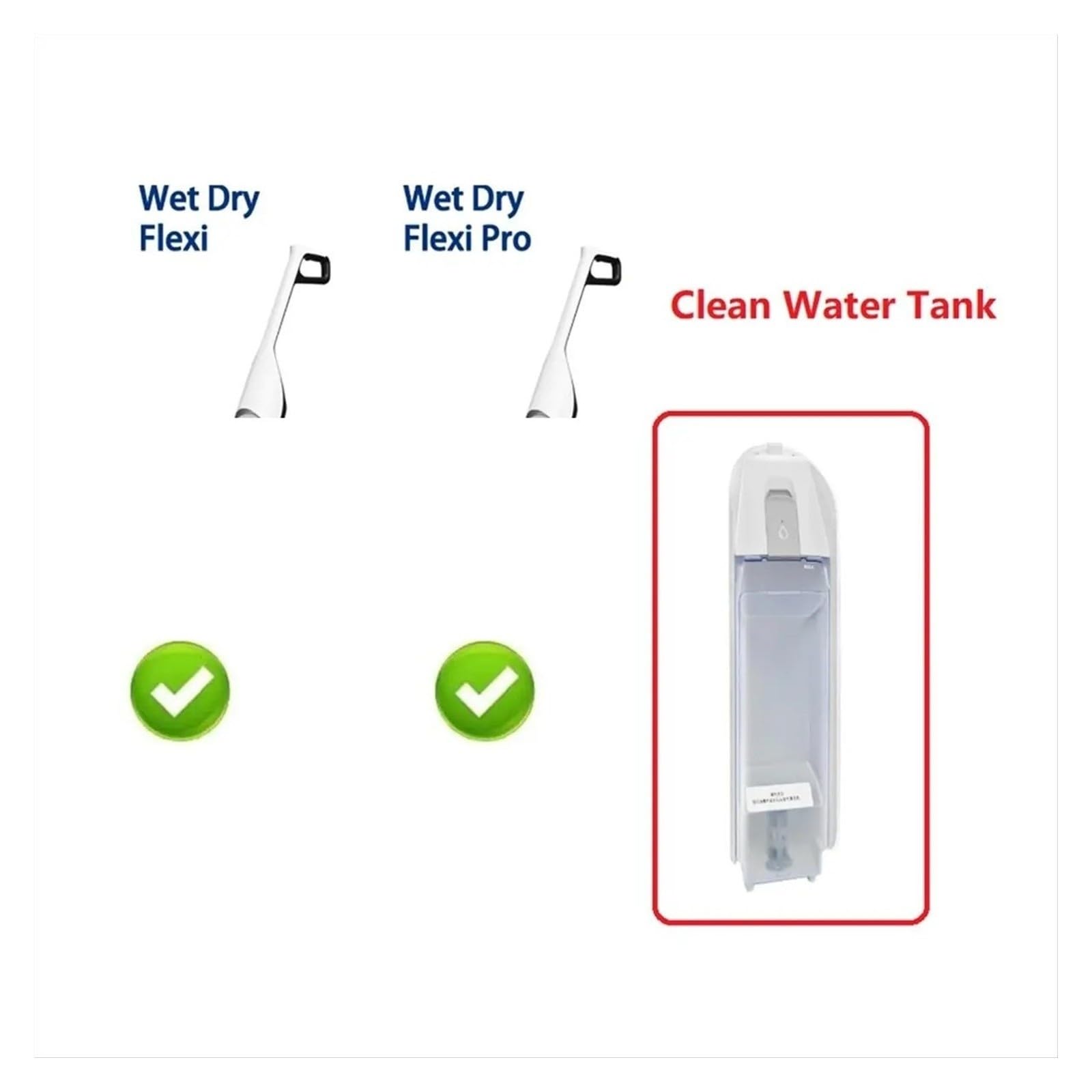 Réservoir d'eau propre A58Z for aspirateur sec et humide/Pro/A20/A20 Pro, pièce de rechange, réservoir d'eau propre