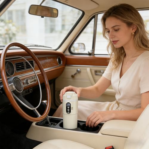 Tetera eléctrica para auto 500ml con panel interactivo miniatura 6