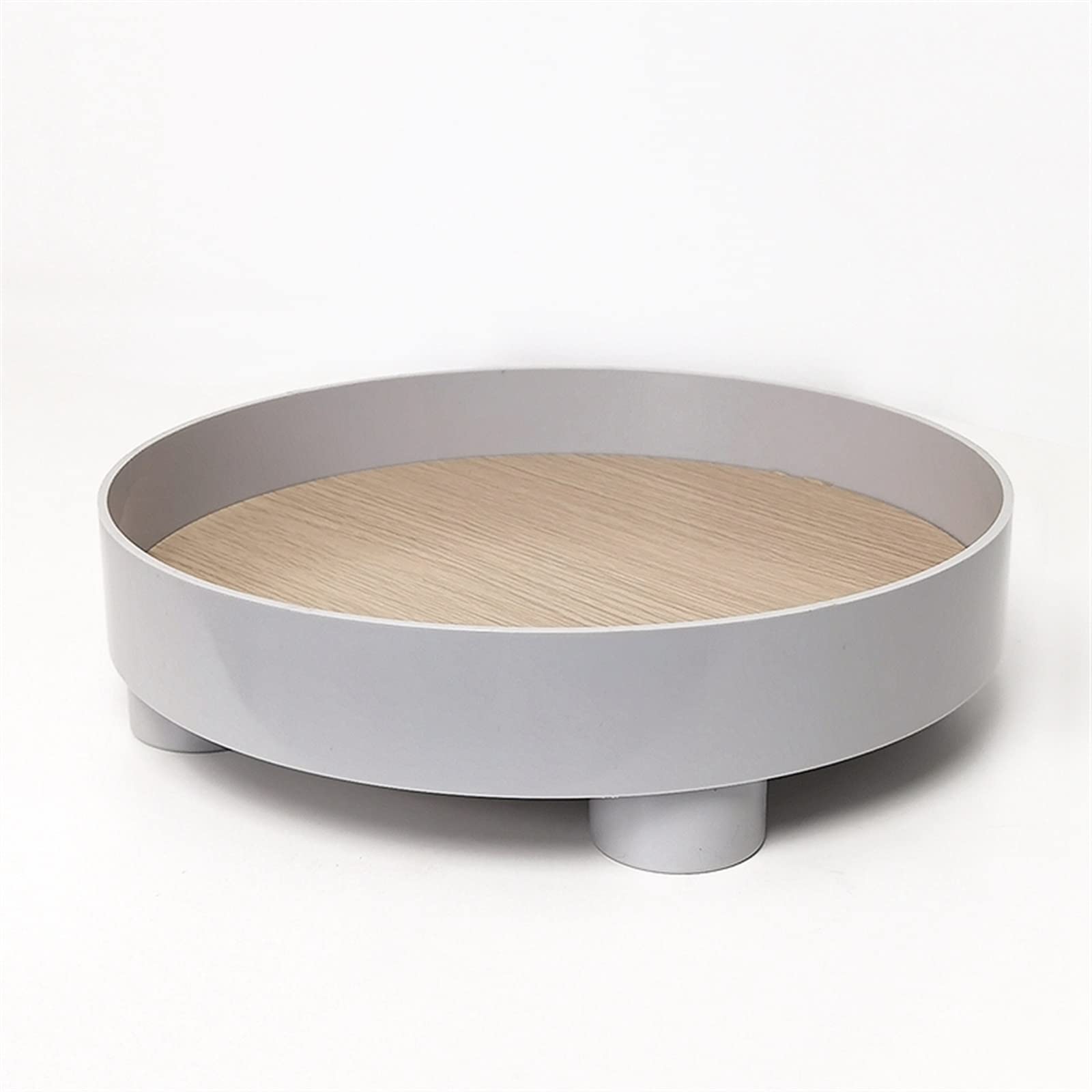JINGYAN Breakfast Trays Storage Tray Organizer Household Desktop Sundries Table Aromatherapy Perfume Cosmetic Jewelry Key Plate Home Decoration Durable(2)
