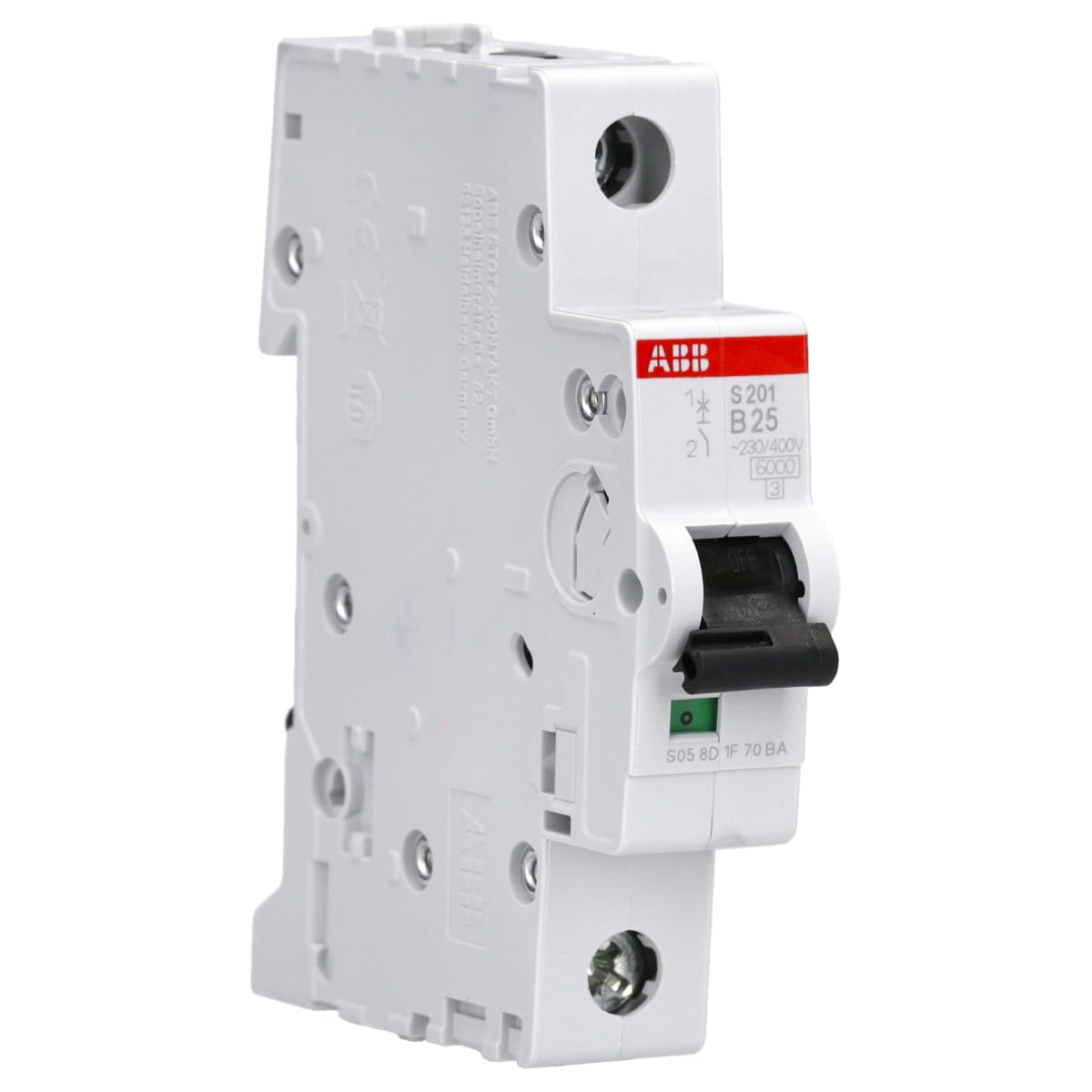 Abb s465205 - s201 b25 interruttore automatico 6ka 1p