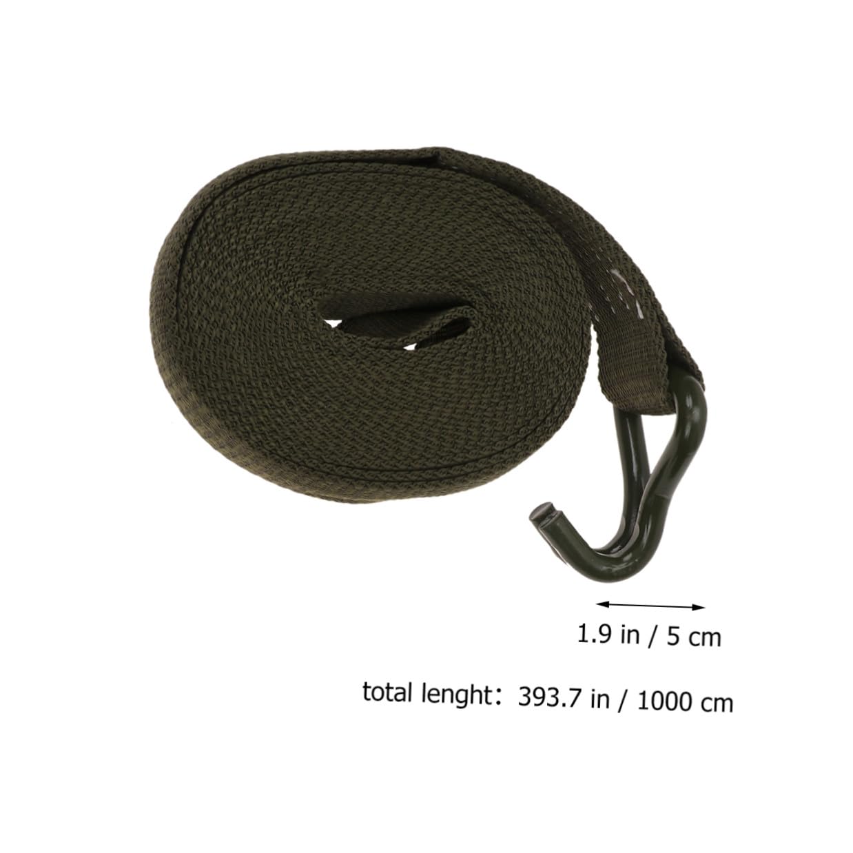 Gatuida Cinghie di Fissaggio Ganci e Cricchetto in Poliestere per Carichi e Motociclette, 5 Cm X 10 M, Set per Camion e Trasporto Sicuro