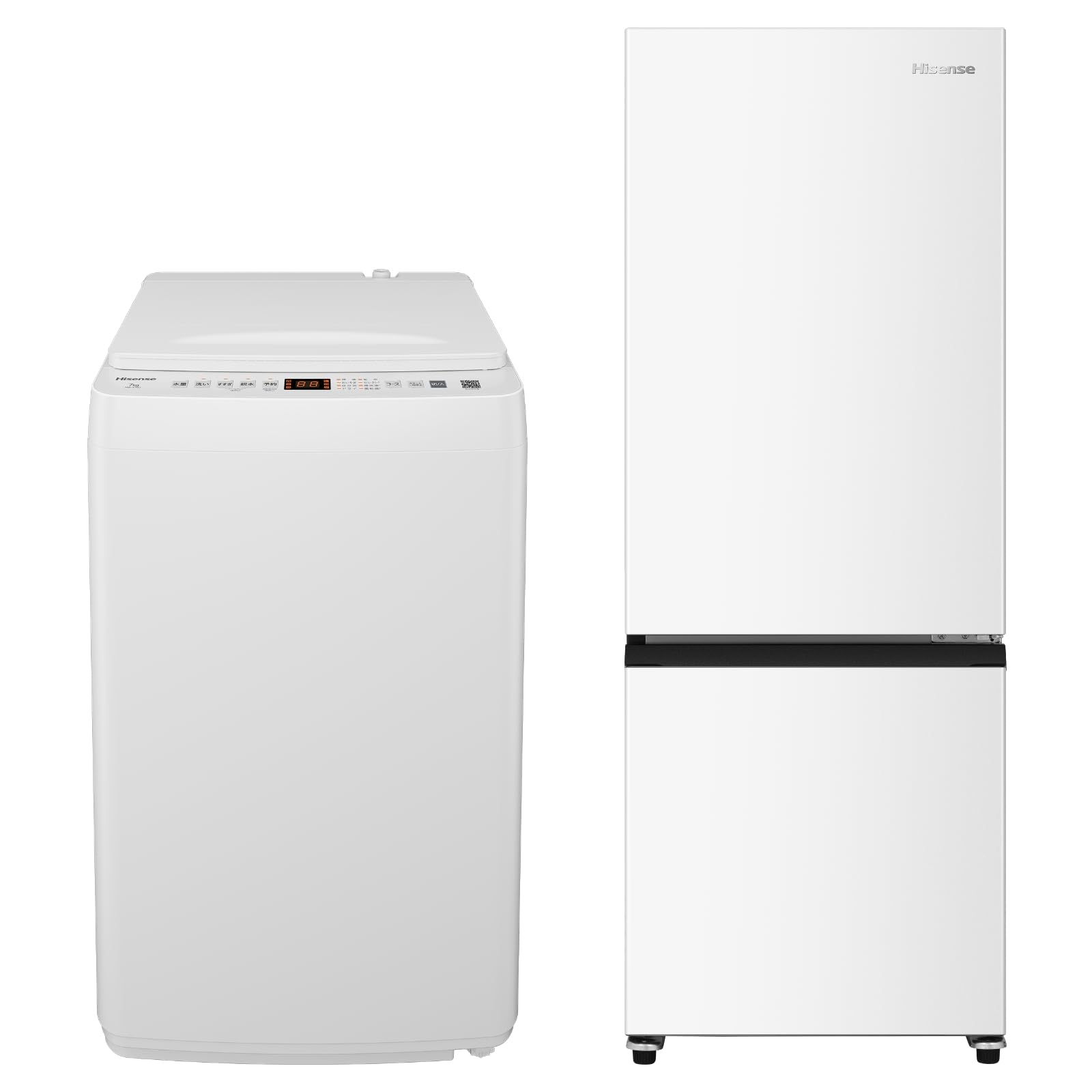 Amazon | 【新生活家電セット】ハイセンス 洗濯機 7kg 白 & 冷蔵庫