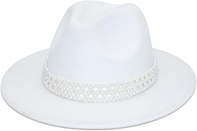 HUDANHUWEI Womens Wide Brim Fedora Hat 