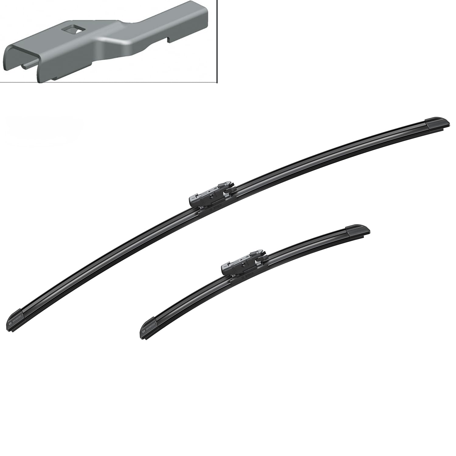 BOSCH Balai d'essuie-glace Aerotwin Spoiler A583S 3397007583 | Compatible avec: CHEVROLET TRAX, FIAT 500X, HYUNDAI ix20, KIA VENGA, VENGA Hatchback Van, NISSAN PULSAR Schrägheck
