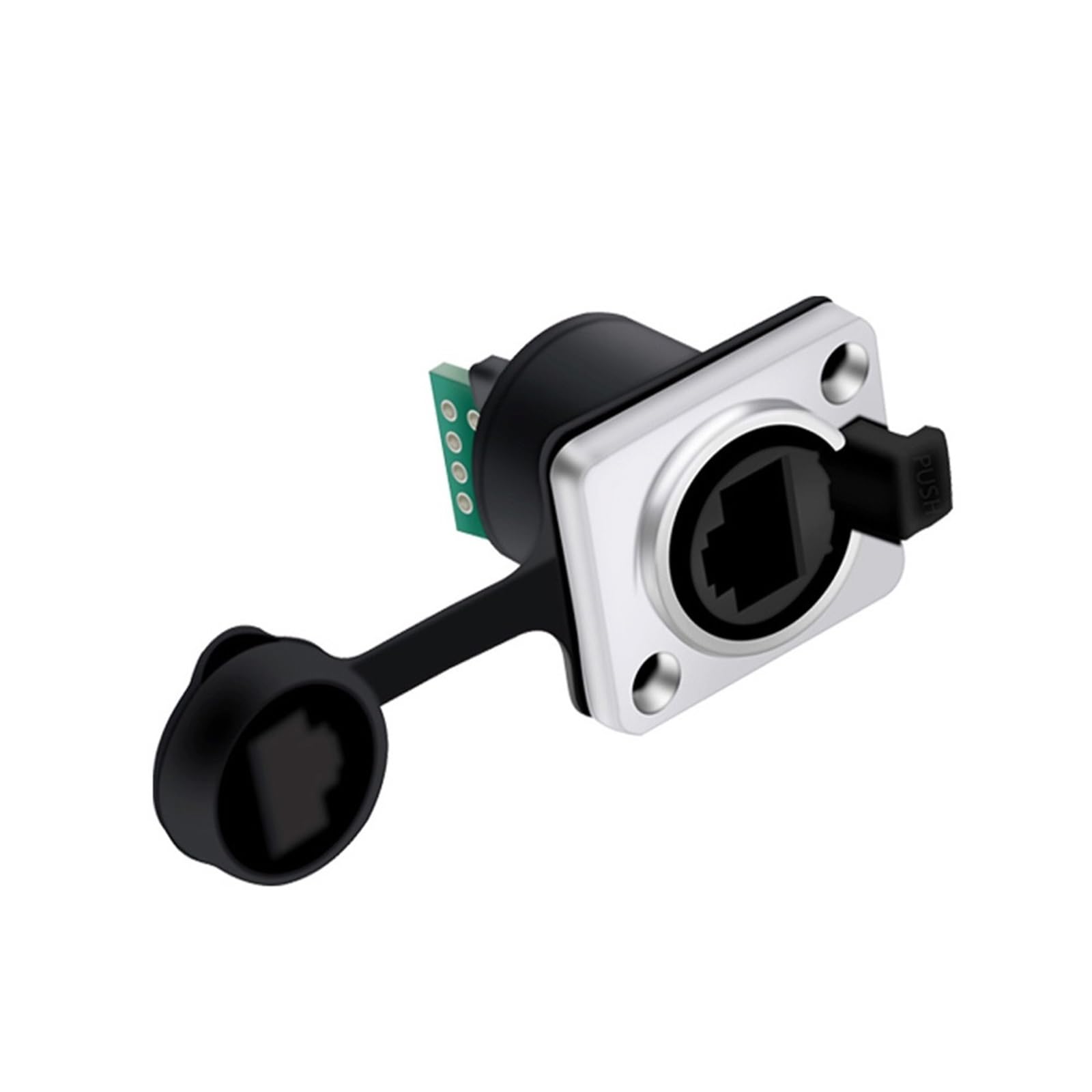 Módulo RJ45 conector tipo tornillo de metal para montaje en panel Ethernet 7