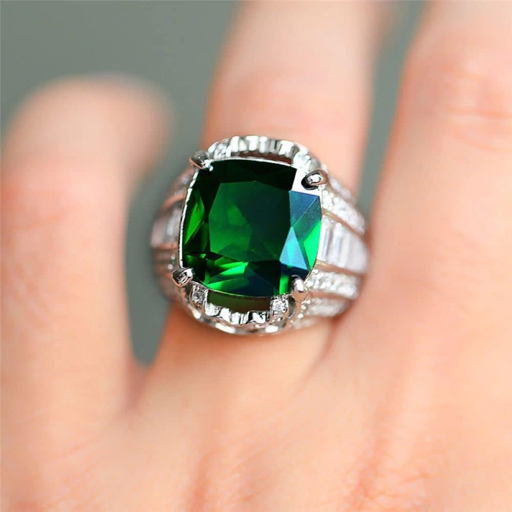 925 Sterling Silver Shining Emerald Cubic Zirconia Rings Diamond Rings for Women Jewelry Findings Earring Backs Findings - Image 3