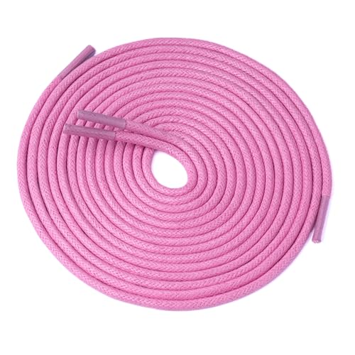 Image of Handshop 3 Pairs Dress Shoe Laces | 3 /32 inch Thin Round Waxed Shoelaces | Polished waxed sheen, tightly woven cotton, secure tie, for oxfords, derbies and chukka boots, 23 inch-63 inch sizes and 15 colors