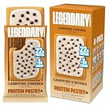 Legendary Foods 22g Protein Pastry 0g Added Sugar, Low Carb, Gluten Conscious, Keto Snack, Ideal for Glucose Management, Includes Whey Protein Isolate (4, Campfire S'mores)
