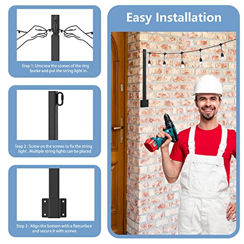 Postes de luz para jardín Marca Toothbace (3)