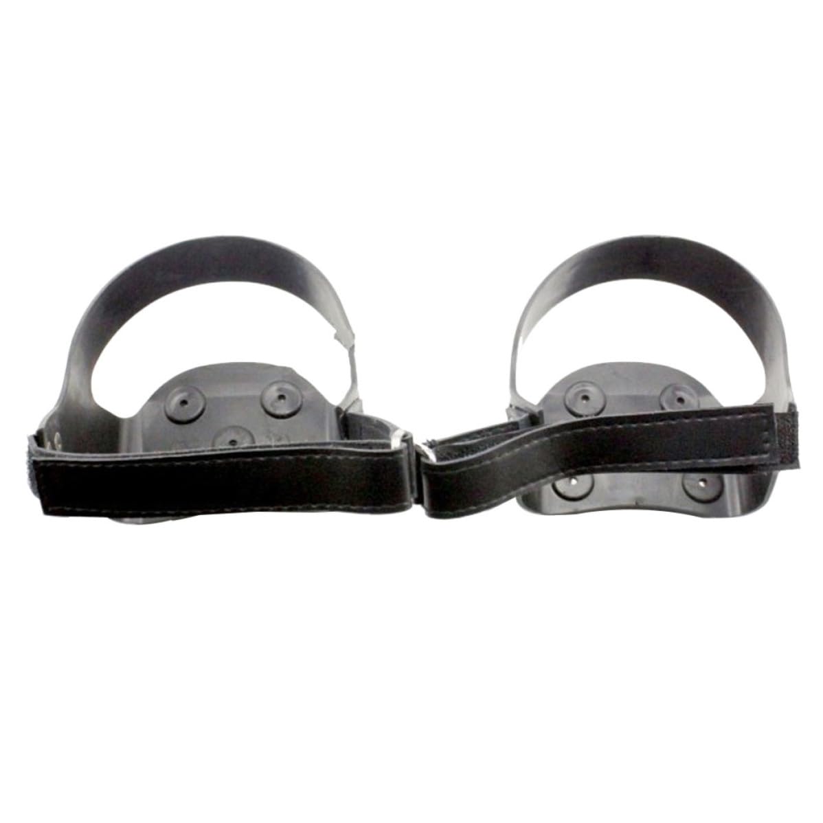 LALAFINA Ramponi da Ghiaccio in Silicone 5 Denti per Scarpe, Protezione Antiscivolo Resistente per Escursionismo e Passeggiate su Ghiaccio e Superfici Gelate, 1 Paio Nero