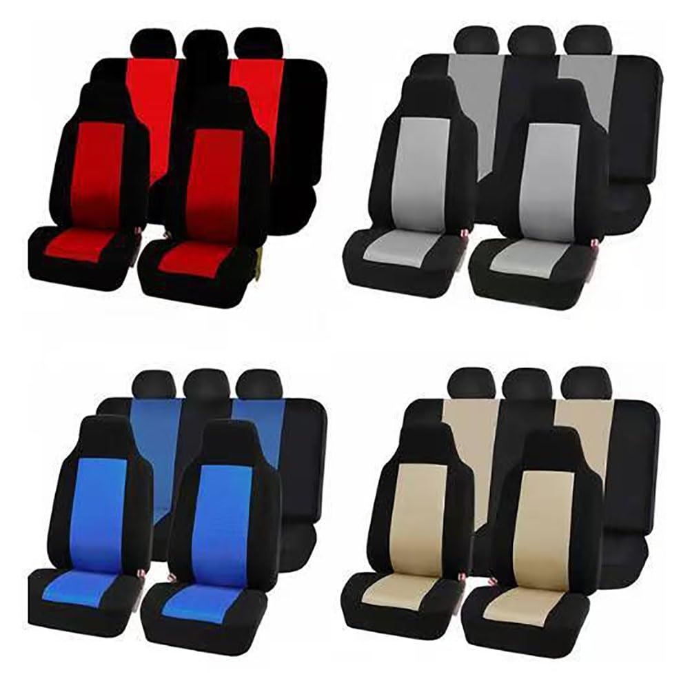 Coprisedili Per Jeep Avenger 2023-2025 - 2 Pezzi, Tessuto Antipiega, Compatibile Con Airbag, Colore Grigio