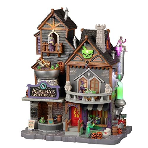 Lemax Agatha's Apothecary miniatura coleccionable de alta precisión con corriente 4.5v