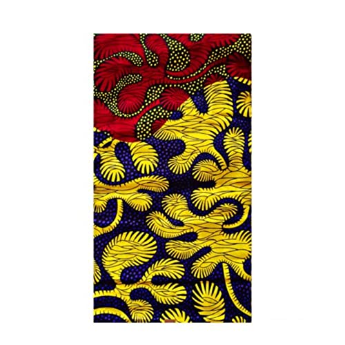 MAYNOWAX Coupon Pagne Tissu Wax Africain 100% coton 2 yards soit 180x120cm