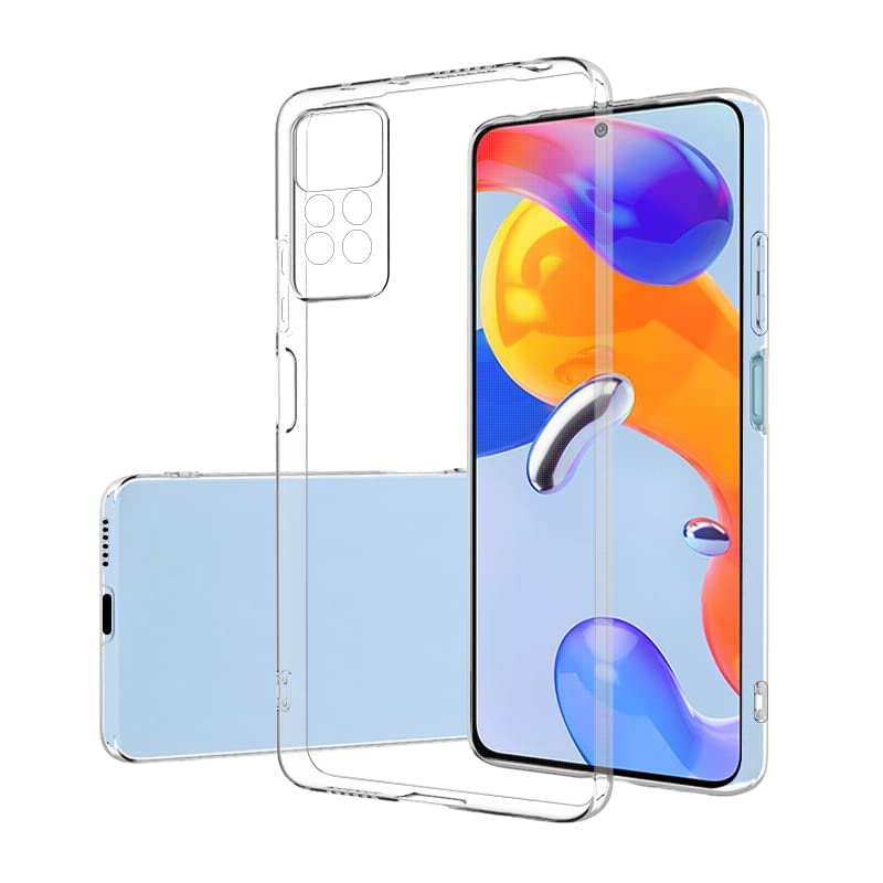 BuyFeb Back Cover Compatible for Xiaomi Redmi Note 11 Pro/Note 11 Pro Plus 5G (Transparent Soft Silicon Mobile Phone Case) (B09SB9Y6H3) Amazon Price History, Amazon Price Tracker