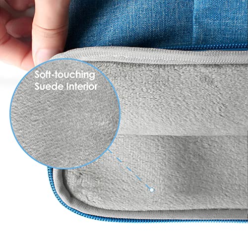 Proelife 12-Inch Laptop Tablet Sleeve Case Canvas Cover For 2022-2014 Surface Pro 4 / 5 / 6 / 7 / 7+ / 8|Surface Laptop Go 1/2 12.4"|Macbook Air/Pro 13'' M1|Samsung Galaxy Tab S8+ / S7+ Bag (Blue) #TOP3