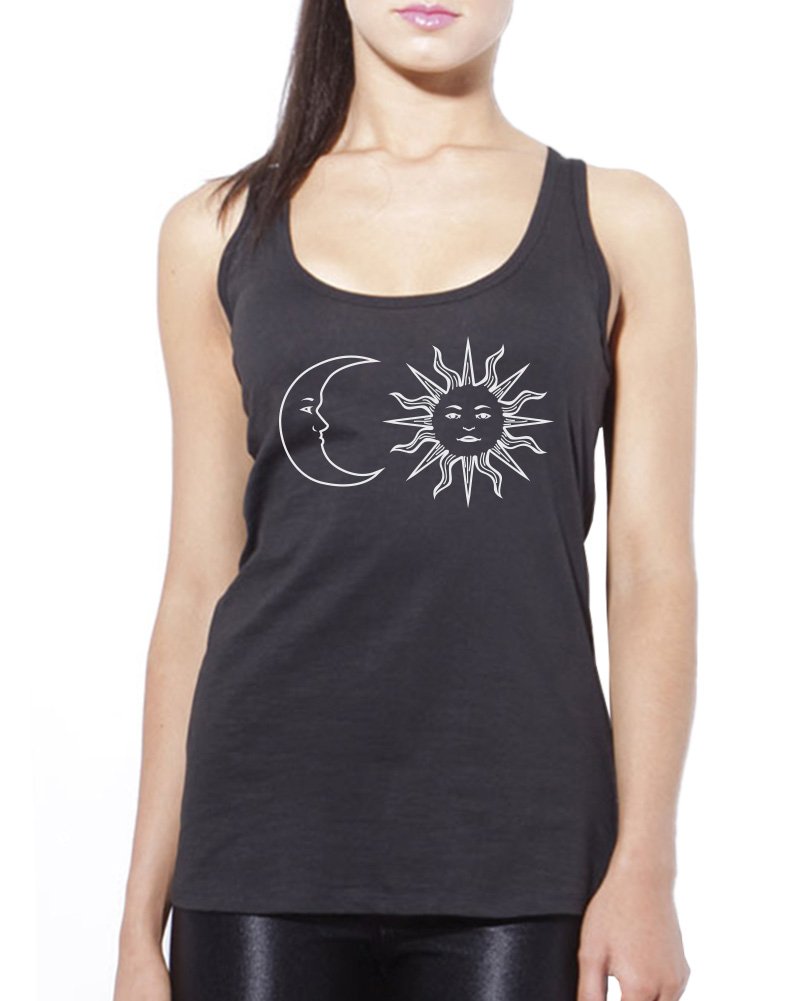 Hotscamp Women's Black Moon & Sun Vest - Medium