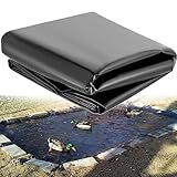 HDPE Pond Liner 16*20FT 16*26FT 20*33FT Pond Lining Underlay Construction Membrane,Flexible Durable High Elasticity Tear Resistant For Garden Waterfall Building Aquaculture ( Size : 3*4m/9.8*13ft )