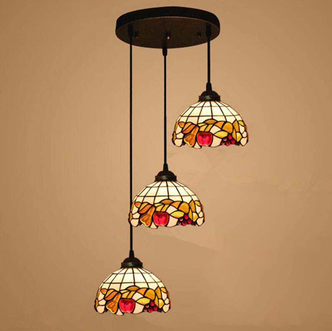 METTEOR Tiffany Style Chandeliers Pendant Hanging Light With 8 Inch Shade For Dining Room And Living Room (C4)