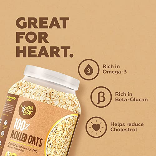 Image of Yogabar 100% Rolled Oats Combo | Rolled Oats kg | Yogabar 100% Super Rolled Oats 400g | Gluten Free Oats with High Fibre, 100% Whole Grain, Non GMO | Healthy Super Food
