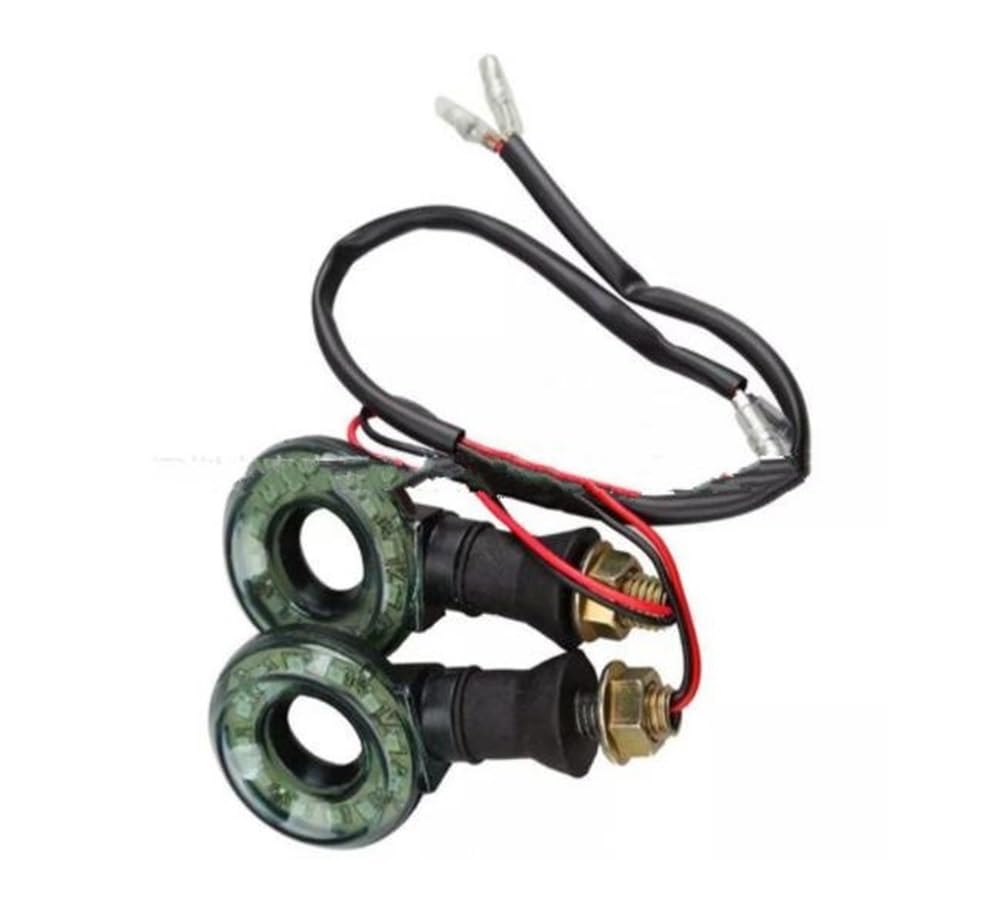 Indicateurs de Tournage de Moto 200 Paire Moto Moto Clignotant Lampe De Signalisation Direction Indicateur De Direction Forme Ronde 12V